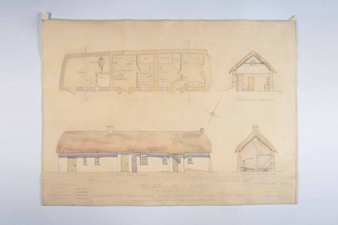 Irish Folklife Architectural Drawing Collection 05 - Lusk, County Dublin